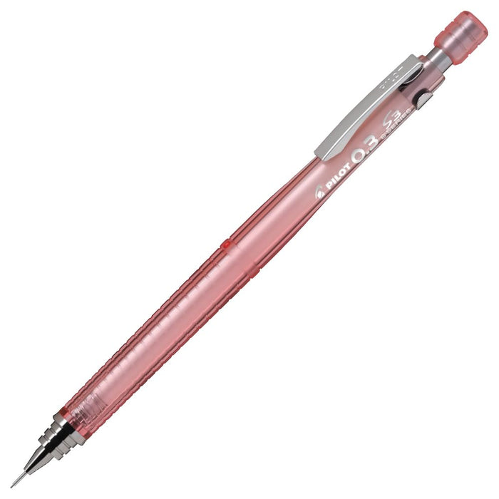 Pilot Mechanical Pencil Sharp S3 0.3mm Transparent Coral Pink
