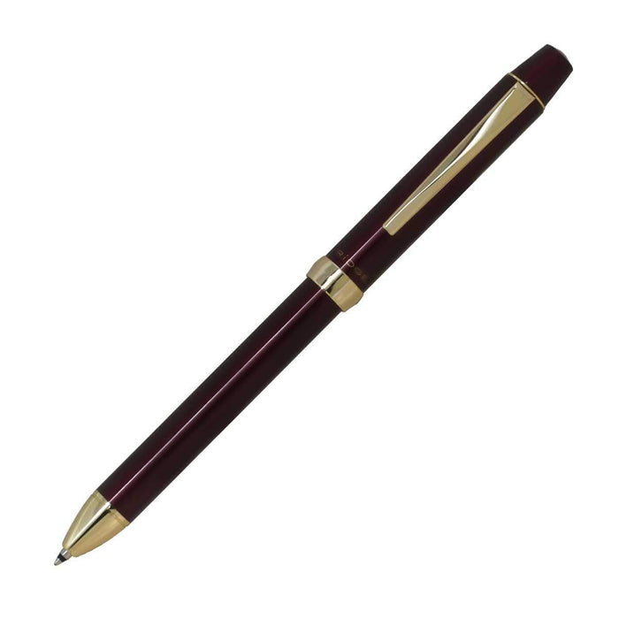 Pilot 3+1 Ridge Multifunctional Writing Instrument 0.7mm 3-Color Ball Pen & 0.5mm Sharp Wine Red