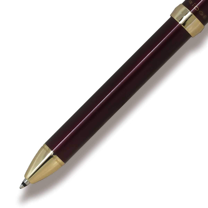 Pilot 3+1 Ridge Multifunctional Writing Instrument 0.7mm 3-Color Ball Pen & 0.5mm Sharp Wine Red