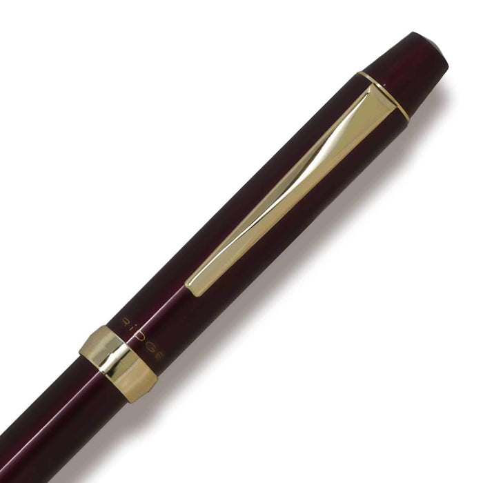 Pilot 3+1 Ridge 多功能书写工具 0.7mm 三色圆珠笔和 0.5mm 尖头酒红色