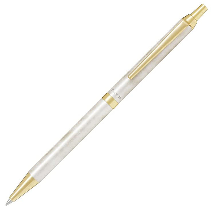 Pilot Cavalier 0.7mm Gold & White Oil-Based Ballpoint Pen - BCAN-3SR-GDW