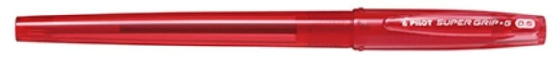 Pilot Super Grip G Extra Fine 0.5mm Red Core Oil-Based Ballpoint Pen Set 10 Pcs-Kiichin - The #1 Place for Japanese Goods in Your Hand!