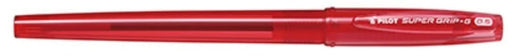 Pilot Super Grip G Extra Fine 0.5mm Red Core Oil-Based Ballpoint Pen Set 10 Pcs-Kiichin - The #1 Place for Japanese Goods in Your Hand!