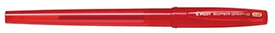 Pilot Super Grip G Medium Point 1.0mm Oil-Based Ballpoint Pen Red Set of 10-Kiichin - The #1 Place for Japanese Goods in Your Hand!