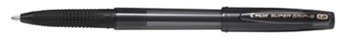 Pilot Super Grip G Cap Type Oil-Based Ballpoint Pen 1.2mm Black Set of 10-Kiichin - The #1 Place for Japanese Goods in Your Hand!