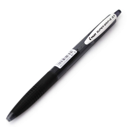 Pilot Super Grip Fine Point Black Ballpoint Pen Oil-Based Knock Type 07 BSGK-10F-BB-Kiichin - The #1 Place for Japanese Goods in Your Hand!