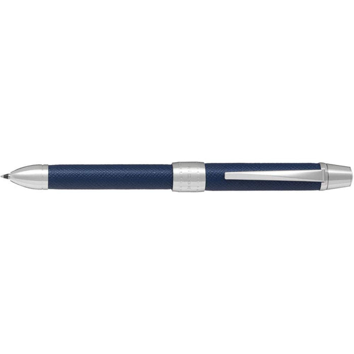 Pilot 2+1 Ridge Leather Blue Multifunctional Pen 0.7mm/0.5mm Ballpoint Duo - BTHR-3SL-L