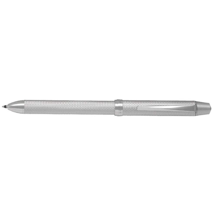 Pilot 2+1 Ridge Silver Multifunctional Ballpoint Pen with 0.7mm and 0.5mm Colors