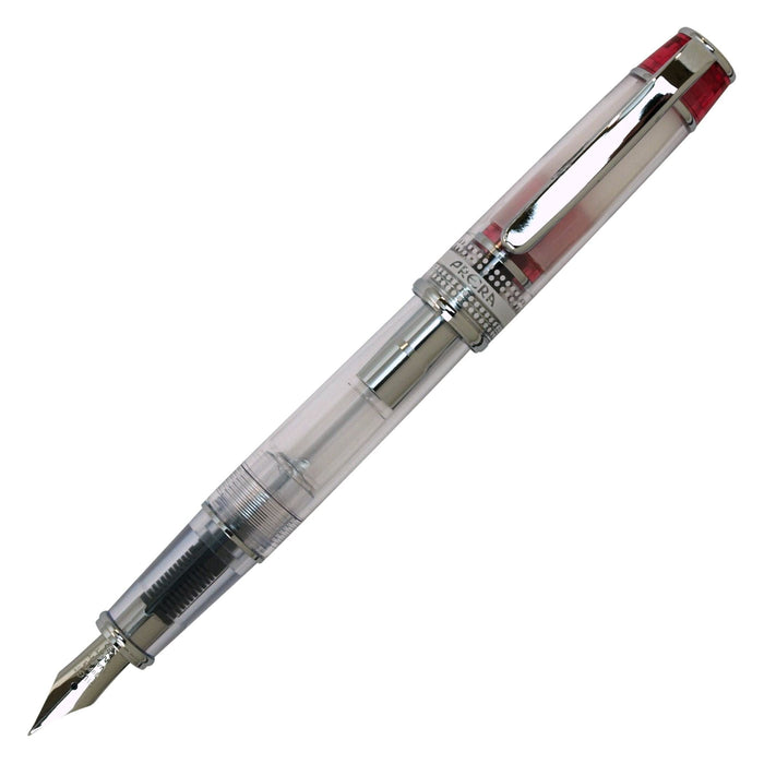 Pilot Prera Iro-Ai Fine Point Transparent Red Body Fountain Pen