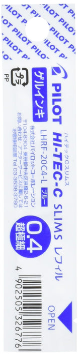 Pilot Hitec C 细圆珠笔替换芯 蓝色墨水 LHRF-20C4-L