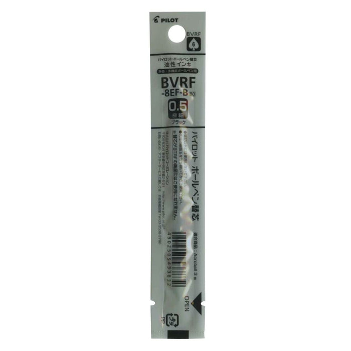 Pilot 0.5mm Black Oil-Based Ballpoint Pen Refill - Bvrf8Efb Series