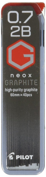 Pilot Neox Graphite 2B 尖头铅笔芯 0.7 毫米 40 支装