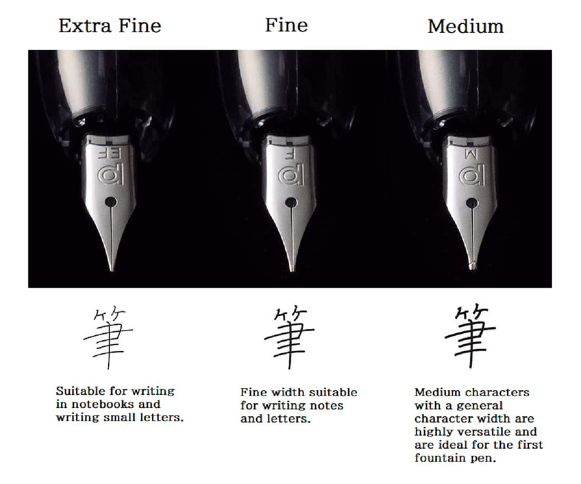 Platinum Curidas Retractable Extra Fine Fountain Pen Prism Crystal Kanji Love Sticker Included