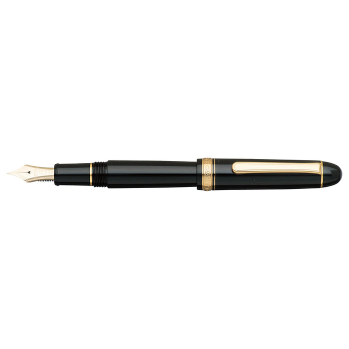 Platinum Fountain Pen - Bold #3776 Century Black In Black Size 139.5X15.4mm 20.5g Weight