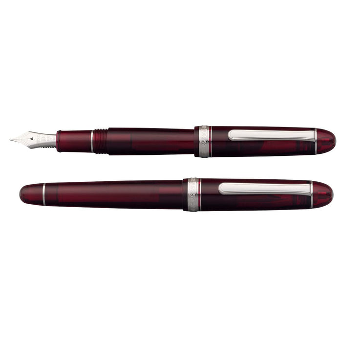 Platinum Fountain Pen #3776 Century Burgundy Extra Fine Size 139.5x15.4mm 20.5G