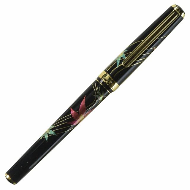 Platinum Fountain Pen Medium Point Bisaku Modern Makie Autumn Leaves Design PTL-20000H