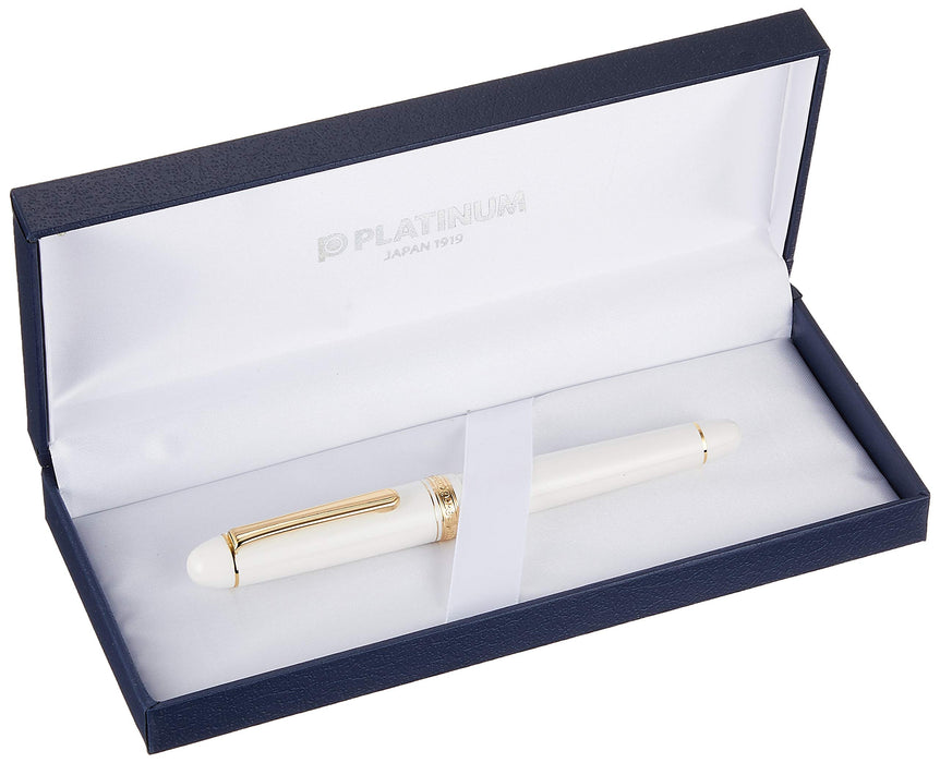 Platinum Century Chenonceau White Fine Soft Nib Fountain Pen