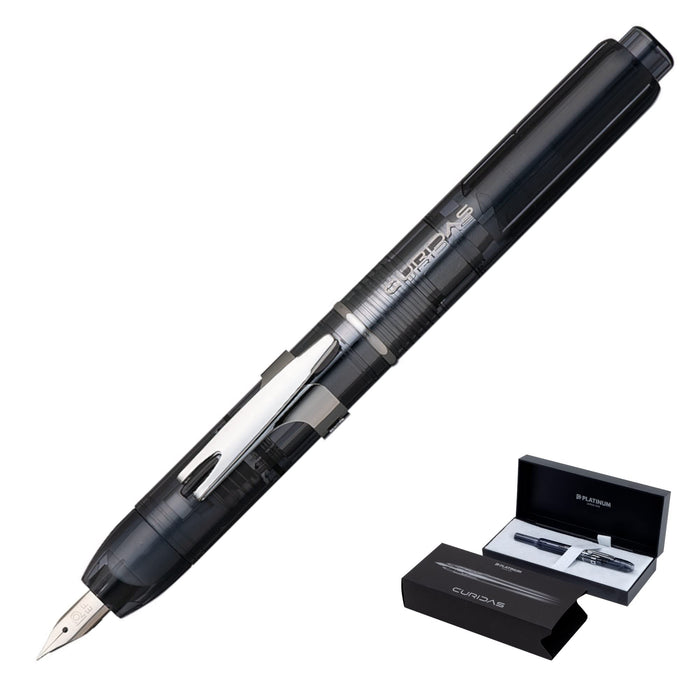 Platinum Curidas Fine Point Fountain Pen Graphite Smoke - PKN-7000#7-2