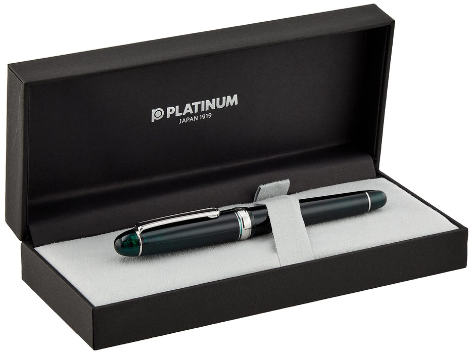 Platinum Fountain Pen 3776 Century Laurel Green Medium Point Rhodium Finish Dual-Use