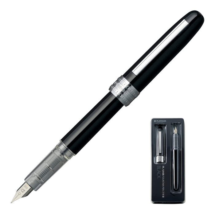 Platinum Plaisir Medium Point Black Ink Fountain Pen Pgb-1000#1-3