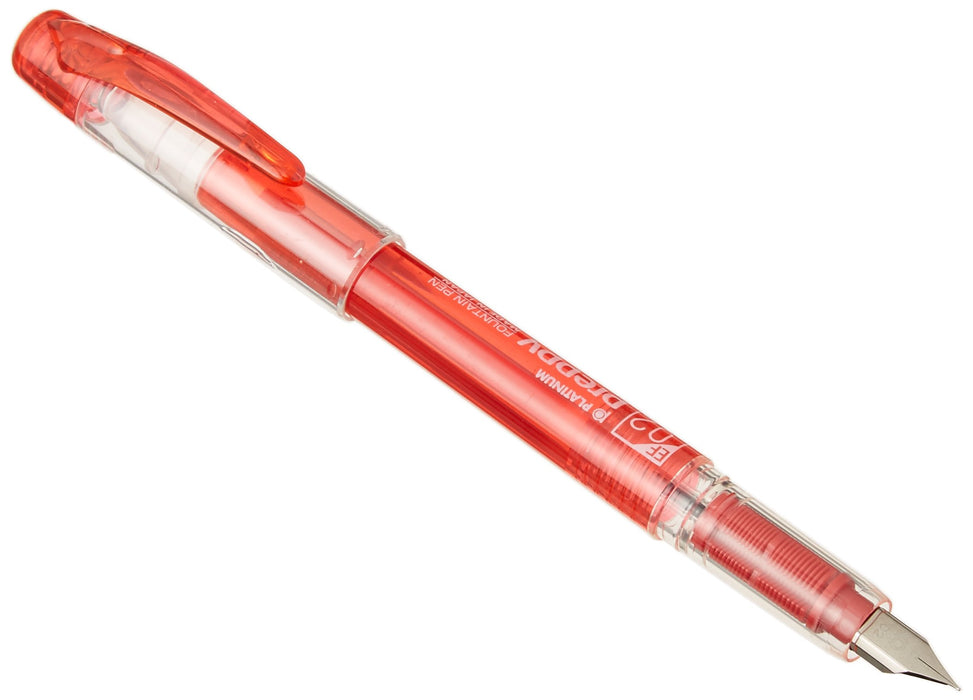 Platinum Preppy Red Fountain Pen - Versatile 0.2mm Writing Nib PSQ-400#11