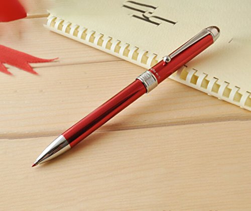 Platinum Fountain Pen Double 3 Action Multifunction Mwb-1000C#70 in Vibrant Red