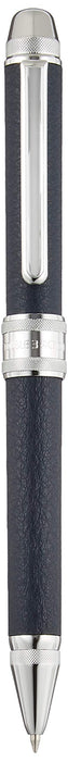 Platinum Fountain Pen Double Action Multifunctional Blue Cow Leather Wrapped - MWBL-3000#56