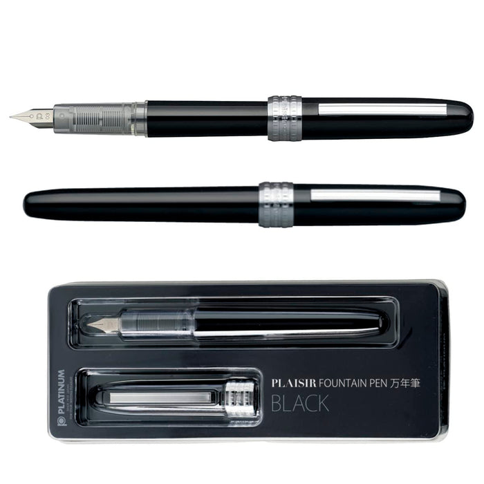 Platinum Plaisir PGB-1000#1 Fountain Pen in Sleek Black