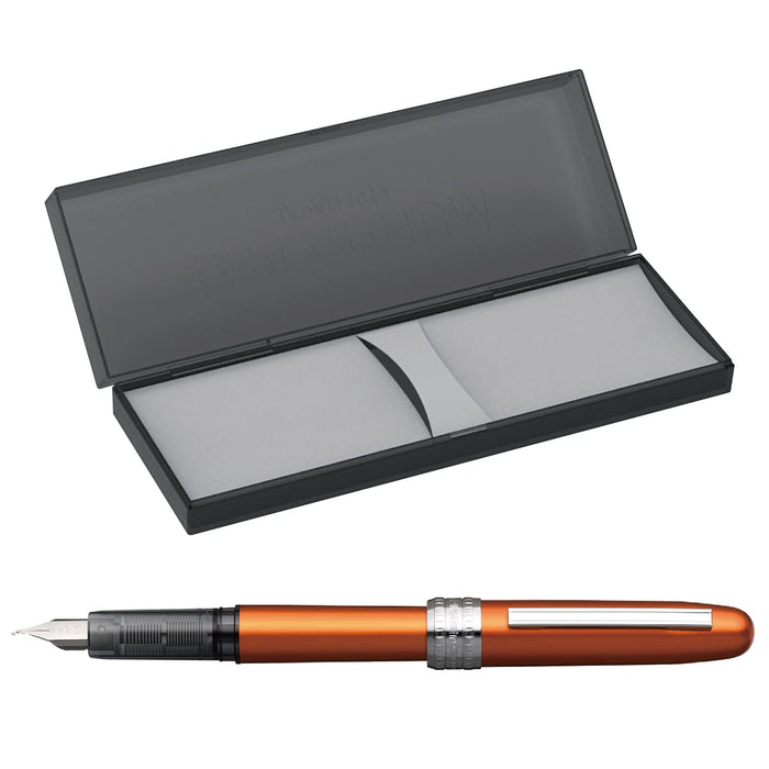 Platinum Plaisir Pgb-1000#25-3 Medium Point Fountain Pen in Noba Orange