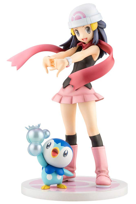 Kotobukiya Artfx J 神奇寶貝系列光與 Piplup 彩繪人物 1/8 比例