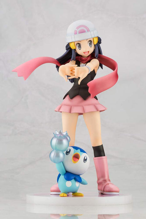 Kotobukiya Artfx J 神奇寶貝系列光與 Piplup 彩繪人物 1/8 比例