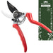 Foresia Pruning Shears Silver Red Adjustable Easy Grip Fluorine Coated-Kiichin - The #1 Place for Japanese Goods in Your Hand!
