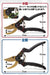 Foresia Pruning Shears Gold Black Adjustable 2-Level Quick Cut Easy Grip-Kiichin - The #1 Place for Japanese Goods in Your Hand!