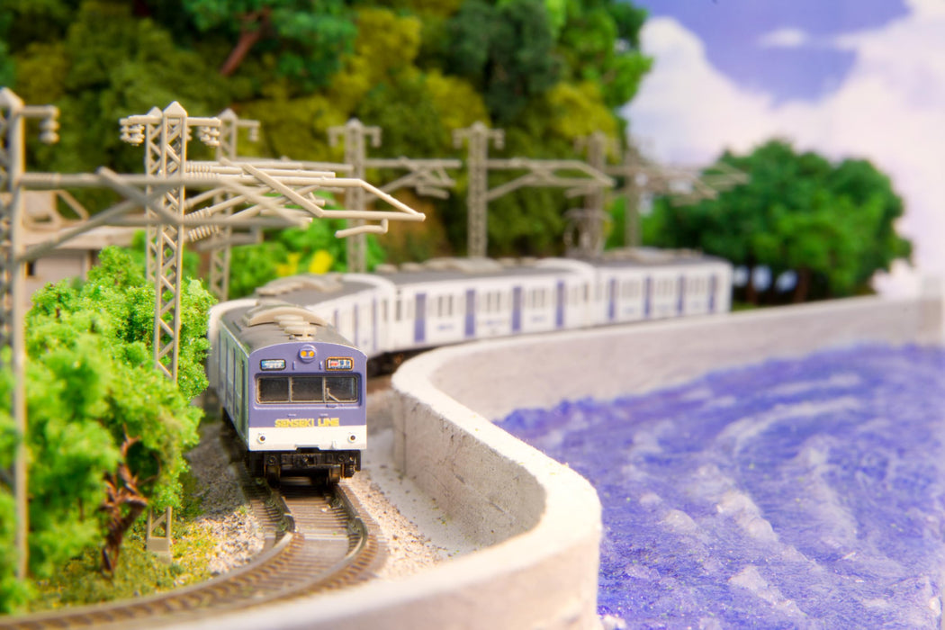 Rokuhan 4-Car Model Train Set - Z Gauge 103 Series Senseki Line Color Low Cab - T022-15-Kiichin - The #1 Place for Japanese Goods in Your Hand!