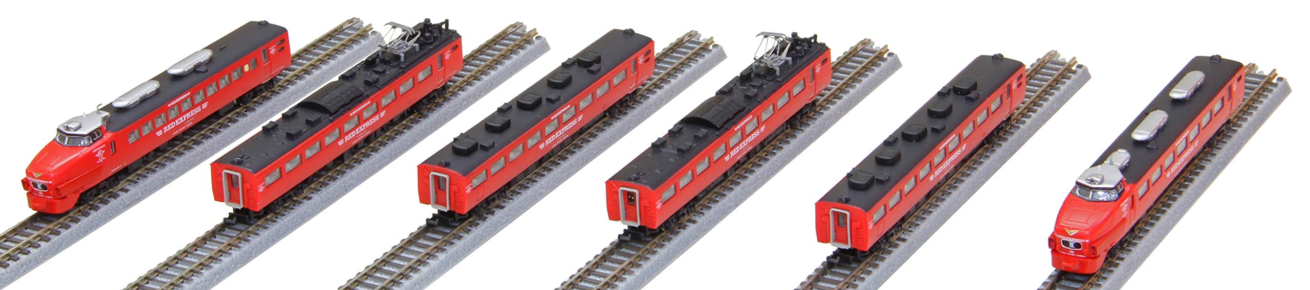 Rokuhan Z Gauge Red Express Nichirin 6-Car Set 485 Series Limited Model Train