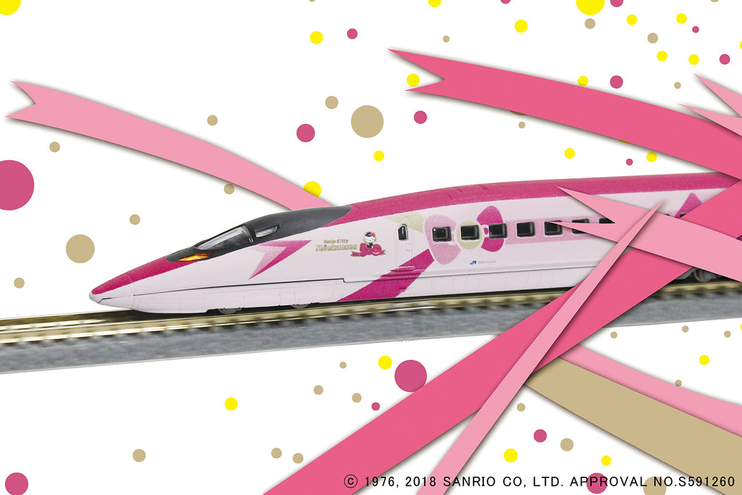 Rokuhan Z Gauge Hello Kitty 新幹線 5 節車廂火車組 - 型號 T013-7