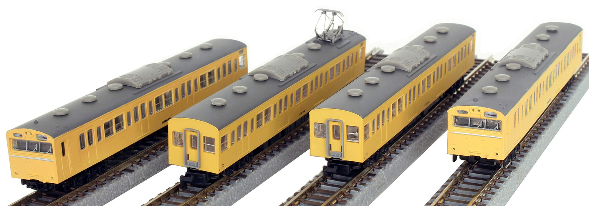 Rokuhan Z Gauge 4-Car Basic Set - Jnr 103 Series Canary High Cab Train Model