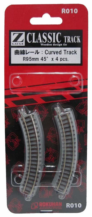 Rokuhan Z Gauge R010 Curved Rail R95Mm 45 Degree - Rokuhan Brand