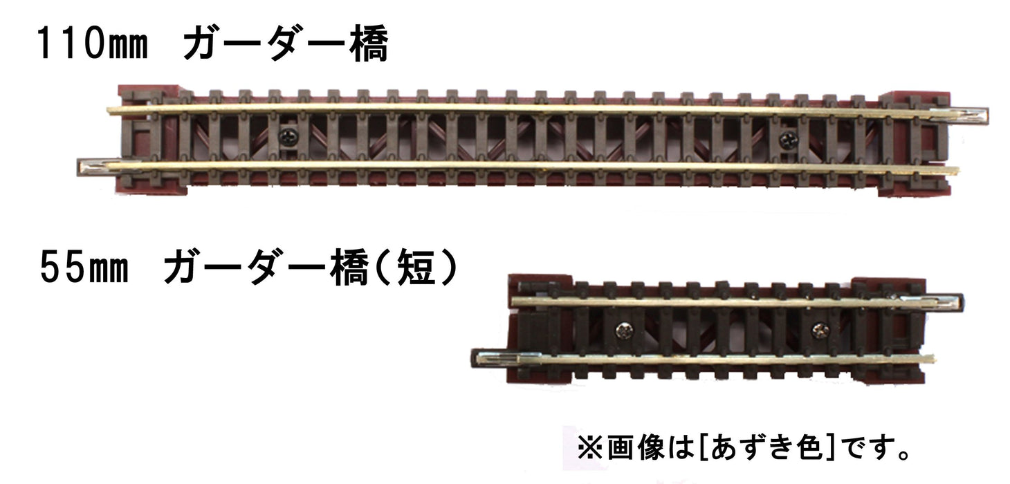 Rokuhan Z Gauge R085 Short Deck Girder Bridge Maroon