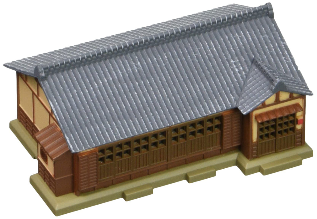 Rokuhan Z Gauge S026-1 灰色瓦屋顶房屋，由 Rokuhan 为模型火车设计