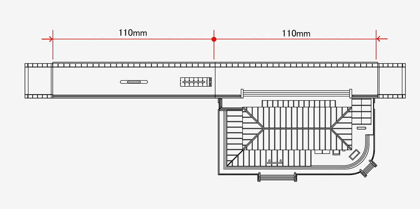 Rokuhan Z Gauge Station Building Set S047-2 in Red by Rokuhan