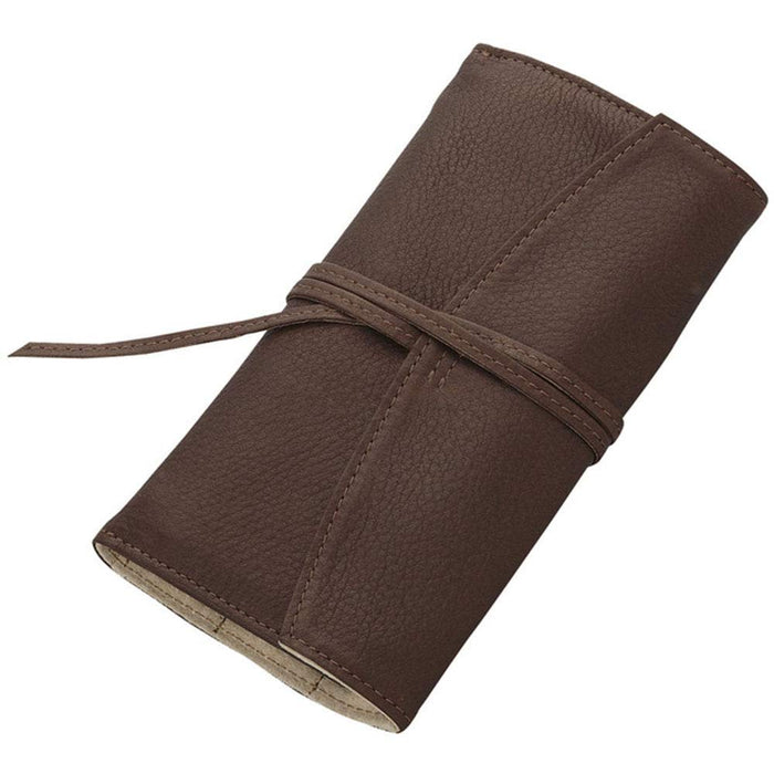 Pilot Dark Brown Roll Type Zipper Pencil Case Pensemble Psrf3-01-Dbn