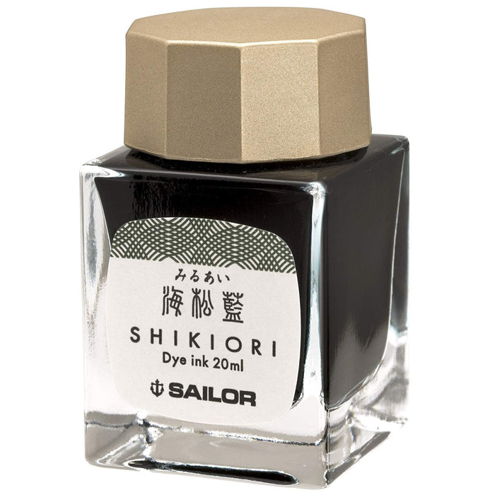 Sailor Fountain Pen Shikiori Izayoi No Yume Umi Matsui Ai 13-1008-204 with Bottle Ink