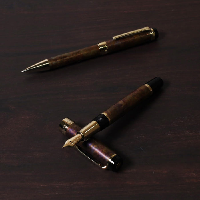 Sailor Fountain Pen Cylint Bold Patina Brown Model 10-5055-680