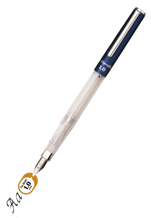Sailor Fountain Pen Hiace Neo Clear 1.0mm Calligraphy Width Model 12-0155-100-Kiichin - The #1 Place for Japanese Goods in Your Hand!