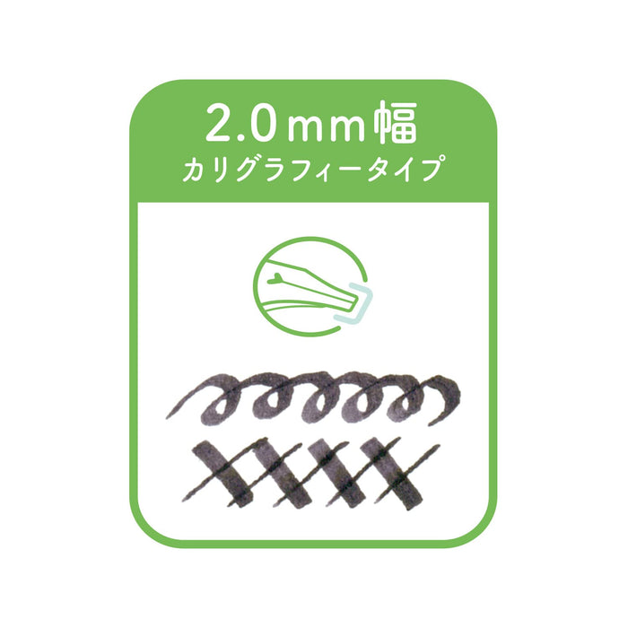 Sailor 钢笔 Hocoro 2.0mm 笔尖宽度 白色 型号 12-0137-210