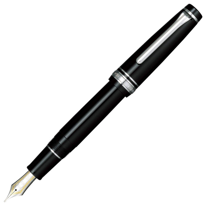 Sailor Fountain Pen Professional Gear Silver Black Bold 11-2037-620