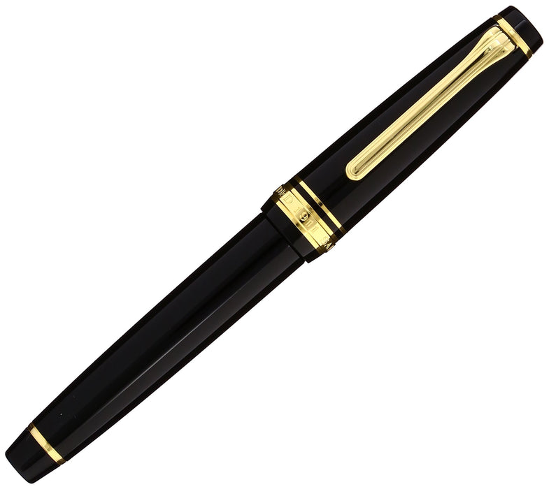 Sailor Professional Gear 纤细金黑色细头钢笔 11-1221-220