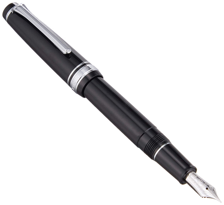 Sailor Professional Gear 纤细黑银中号细钢笔 11-1222-320