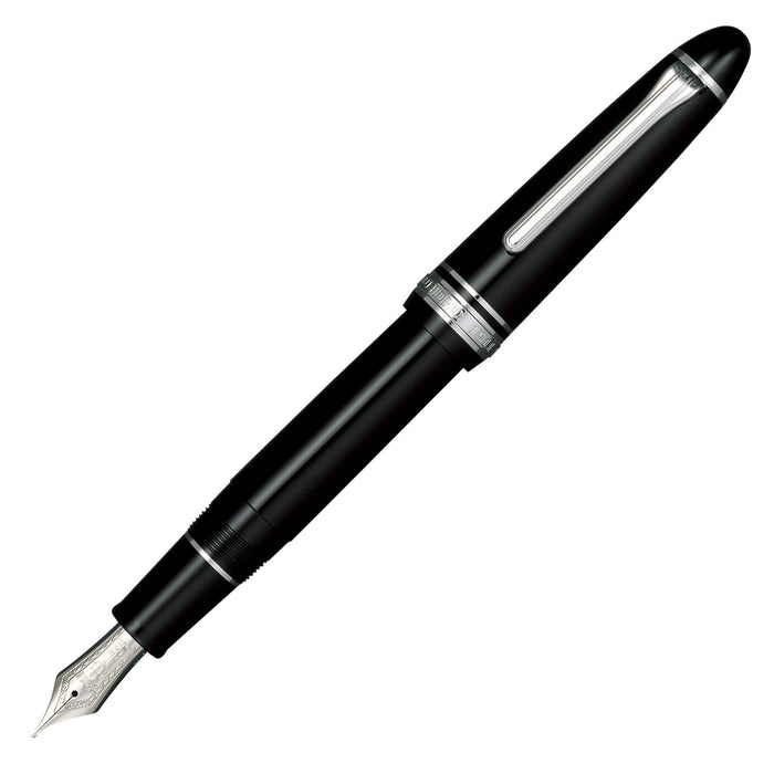 Sailor Fountain Pen Profit 21 Medium Point Silver Black - Model 11-2024-420